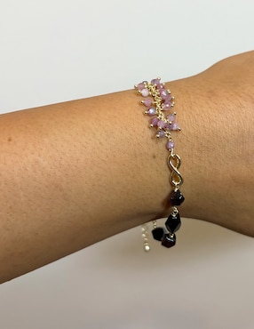 Pulsera Carmela Mía 14 k Infinito con acabado baño de oro