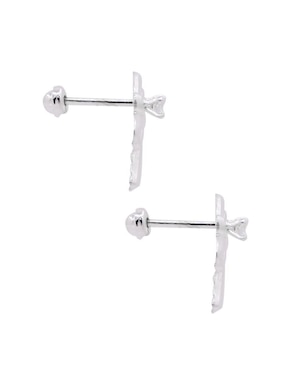 Broqueles de libélula Oro Angelus de plata P 925 con acabado pulido zirconia