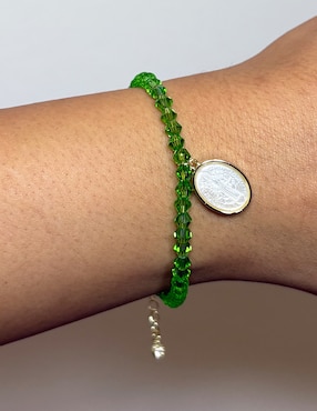 Pulsera Carmela Mía 14 k Religiosos Baño de oro
