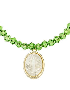 Pulsera Carmela Mía 14 k Religiosos Baño de oro