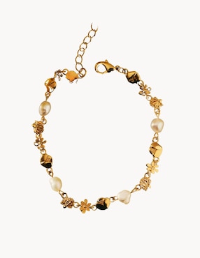 Brazalete Apodemia Jiaoren con acabado baño de oro