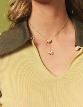Collar Apodemia Jiaoren de baño de oro 18 K