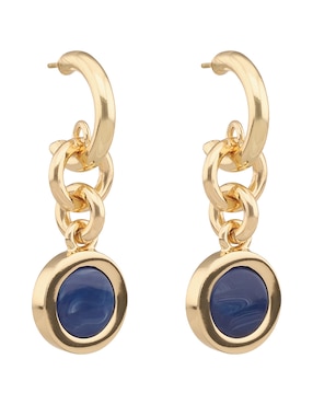 Aretes largos Dkny Adria con acabado esmaltado