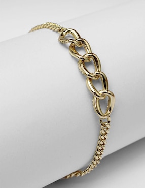 Pulsera Moon de oro laminado 8 k con acabado brillante