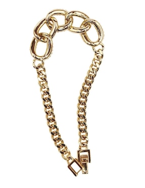 Pulsera Moon de oro laminado 8 k con acabado brillante