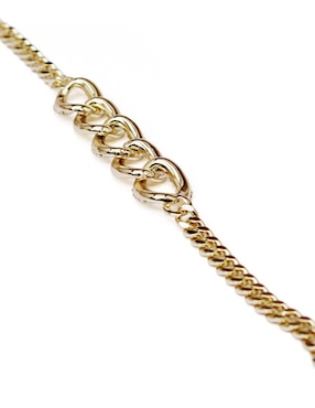 Pulsera Moon de oro laminado 8 k con acabado brillante