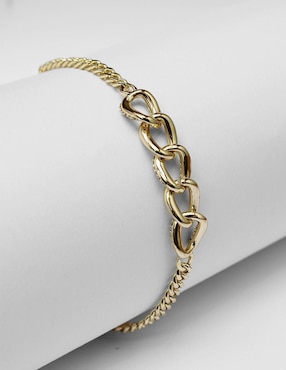 Pulsera Moon de oro laminado 8 k con acabado brillante