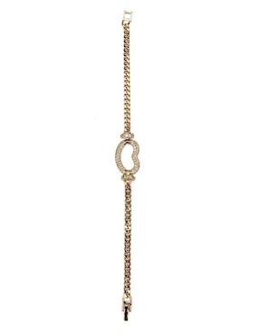 Pulsera Moon de oro laminado 8 k con acabado brillante