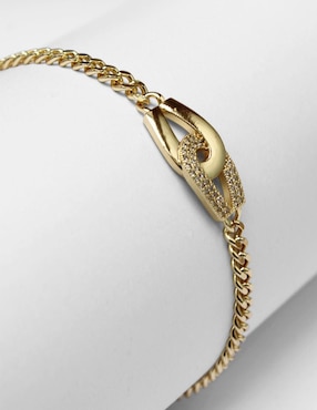 Pulsera Moon de oro laminado 8 k con acabado brillante