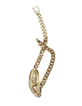 Pulsera Moon de oro laminado 8 k con acabado brillante