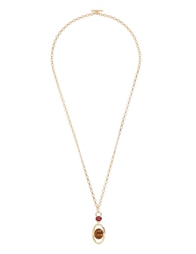 Collar con dije ovalado Anne Klein Creative Charm