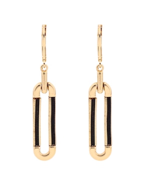 Aretes cortos ovalados Nine West con acabado brillante