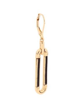 Aretes cortos ovalados Nine West con acabado brillante