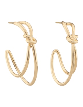 Arracadas Nine West con acabado brillante