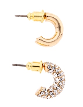 Set de aretes Nine West con acabado pavé