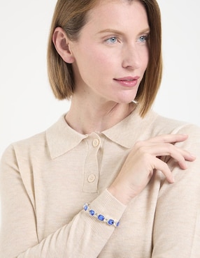 Pulsera Anne Klein con acabado brillante