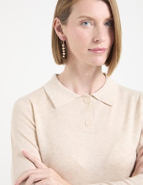 Aretes largos Anne Klein Award Winner con acabado brillante