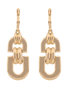 Aretes largos Anne Klein Legacy Links con acabado brillante