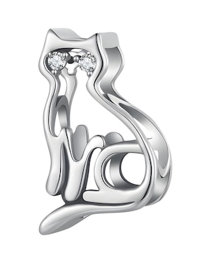 Charm de gato Miow kiki collection de plata P 925 zirconia