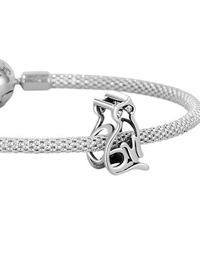 Charm de gato Miow kiki collection de plata P 925 zirconia