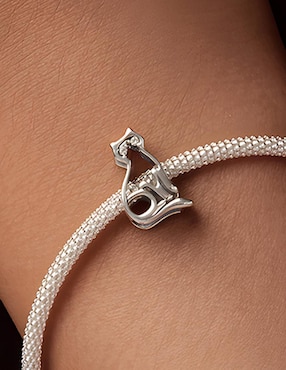 Charm de gato Miow kiki collection de plata P 925 zirconia