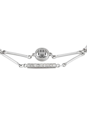 Pulsera Tommy Hilfiger con cristal Bar Chain con acabado brillante