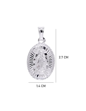Dije ovalada Boscaini sin colección virgen de guadalupe de plata P 925
