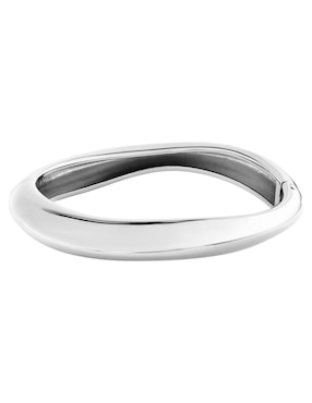 Brazalete Calvin Klein Sculpted con acabado brillante