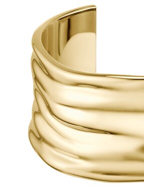 Brazalete Hugo Boss Ripple con acabado brillante