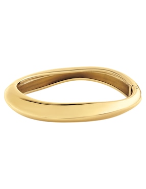 Brazalete Calvin Klein Sculpted con acabado brillante