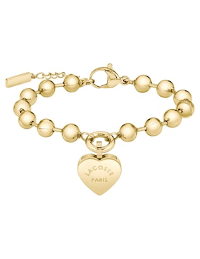Pulsera Lacoste Love My Croc con acabado brillante