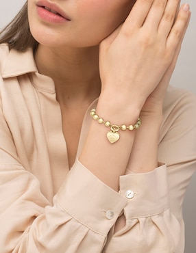 Pulsera Lacoste Love My Croc con acabado brillante