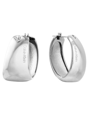 Arracadas Calvin Klein Modern Purity con acabado brillante
