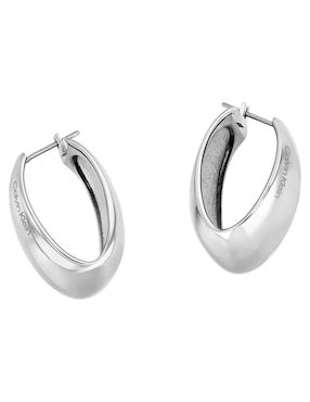 Arracadas Calvin Klein Modern Purity con acabado brillante