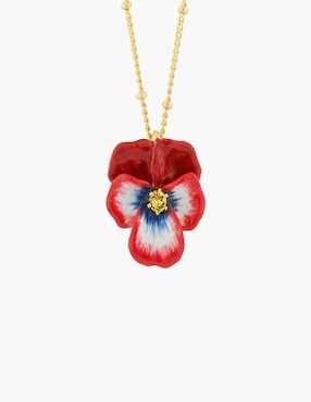 Collar de flor Les Néréides Mil Pensamientos de baño de oro