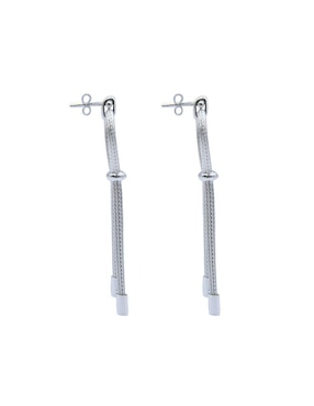 Aretes largos Bijoux Fp de plata P925