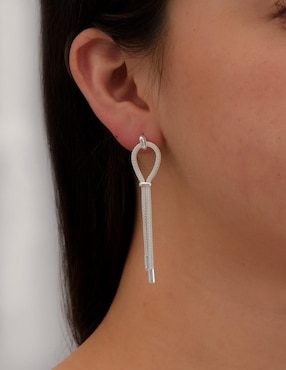 Aretes largos Bijoux Fp de plata P925