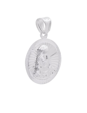 Dije redondo Boscaini sin colección jesucristo de plata P 925