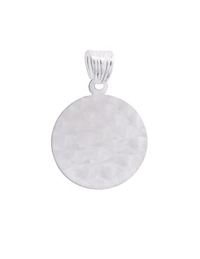 Dije redondo Boscaini sin colección jesucristo de plata P 925