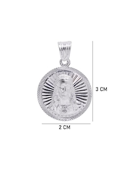 Dije redondo Boscaini sin colección jesucristo de plata P 925
