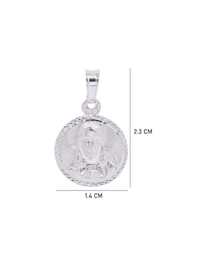 Dije circular Boscaini sin colección jesucristo de plata P 925