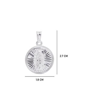 Dije circular Boscaini sin colección virgen de guadalupe de plata P 925