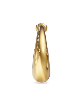 Aretes cortos de forma redonda Guess Berbera de acero inoxidable con acabado brillante