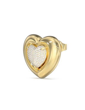 Aretes cortos de corazón Guess Love con acabado Pavé Circonita