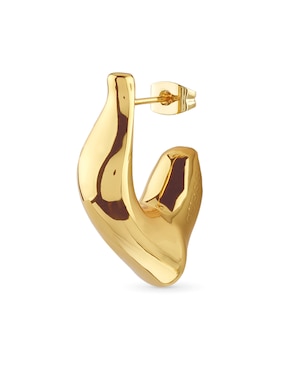 Aretes cortos de forma redonda  Guess Berbera con acabado brillante