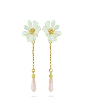 Largos de flor Les Néréides Spring Ball baño de oro cristal