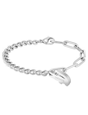 Brazalete Lacoste con acabado brillante