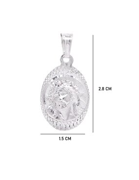 Dije ovalada Boscaini cristo de plata P 925