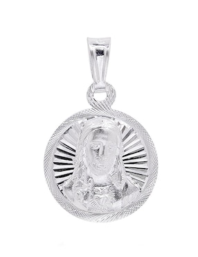 Dije circular Boscaini jesucristo de plata P 925