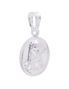 Dije circular Boscaini jesucristo de plata P 925
